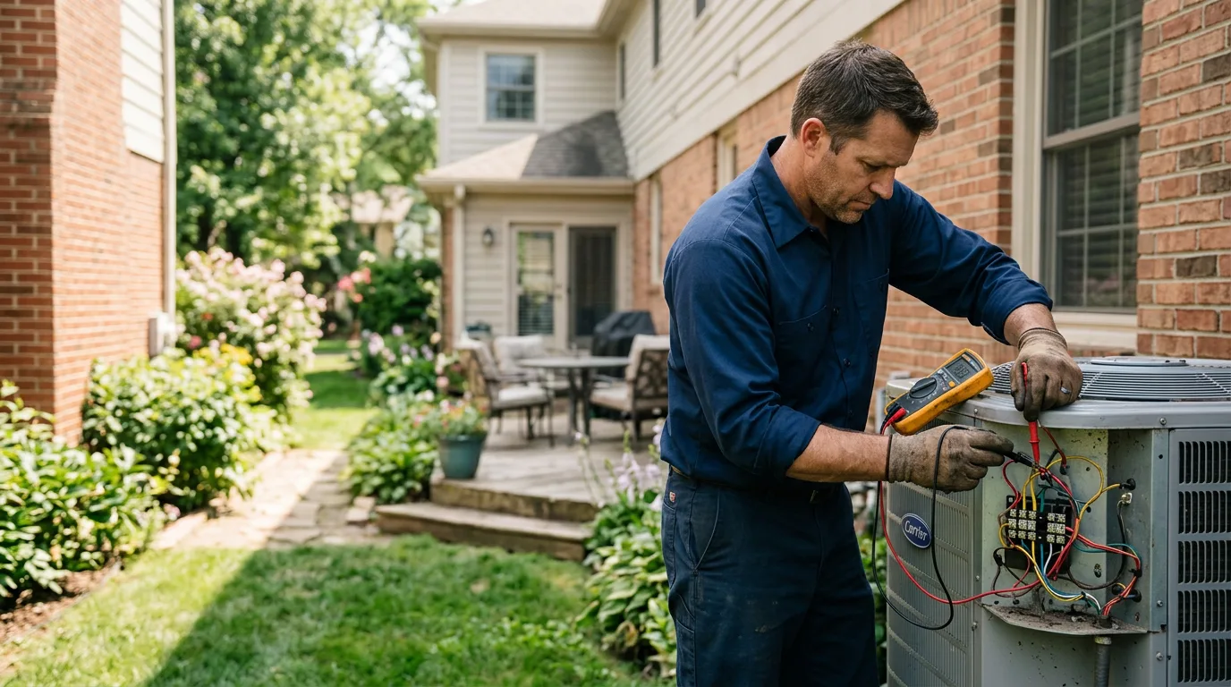 HVAC technician working near Hillside, NJ
